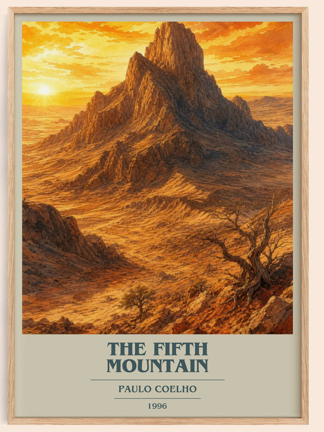 The Fifth Mountain Book Cover Poster by Paulo Coelho