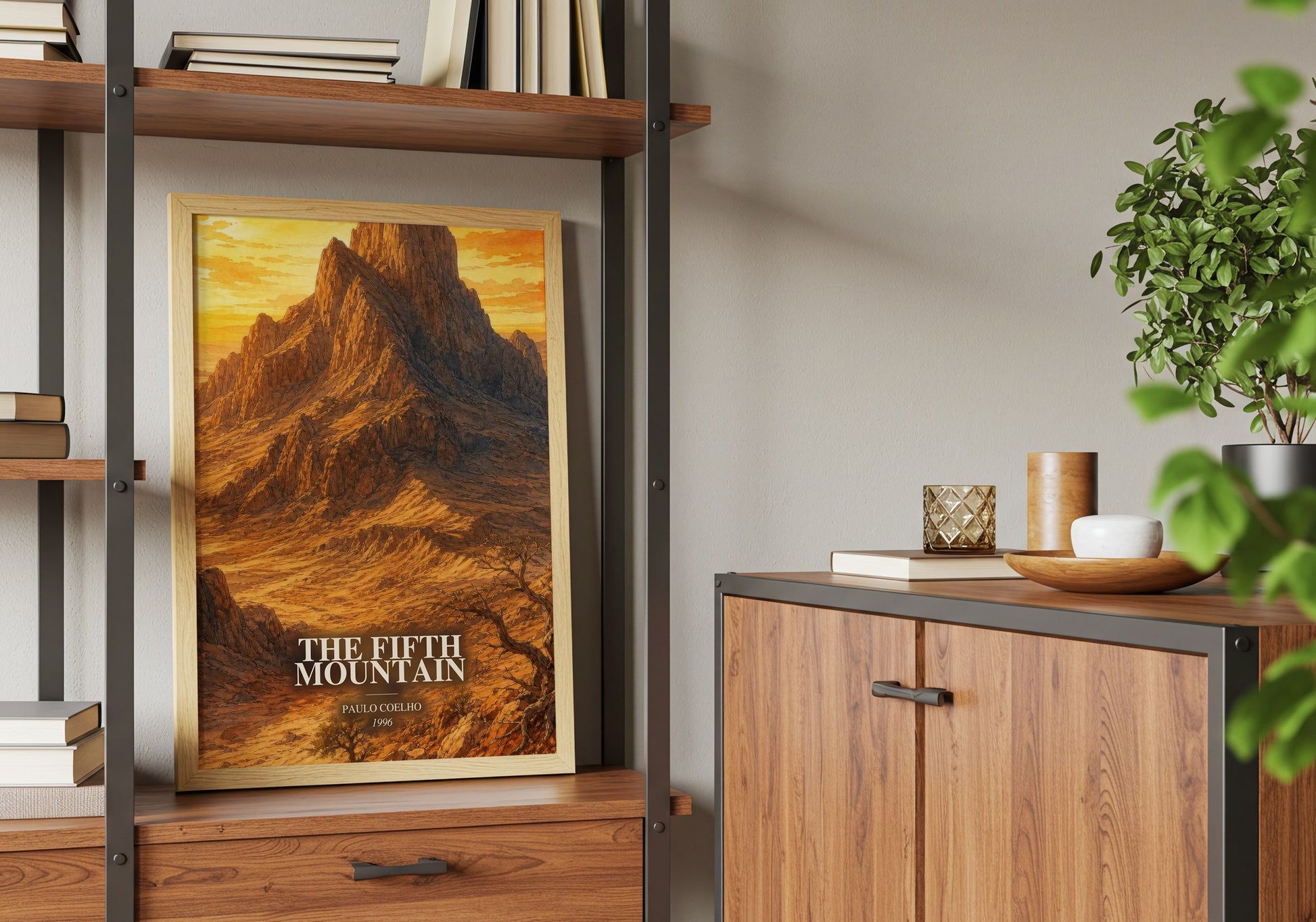 The Fifth Mountain book watercolour illustration paper finish options – matte satin gloss