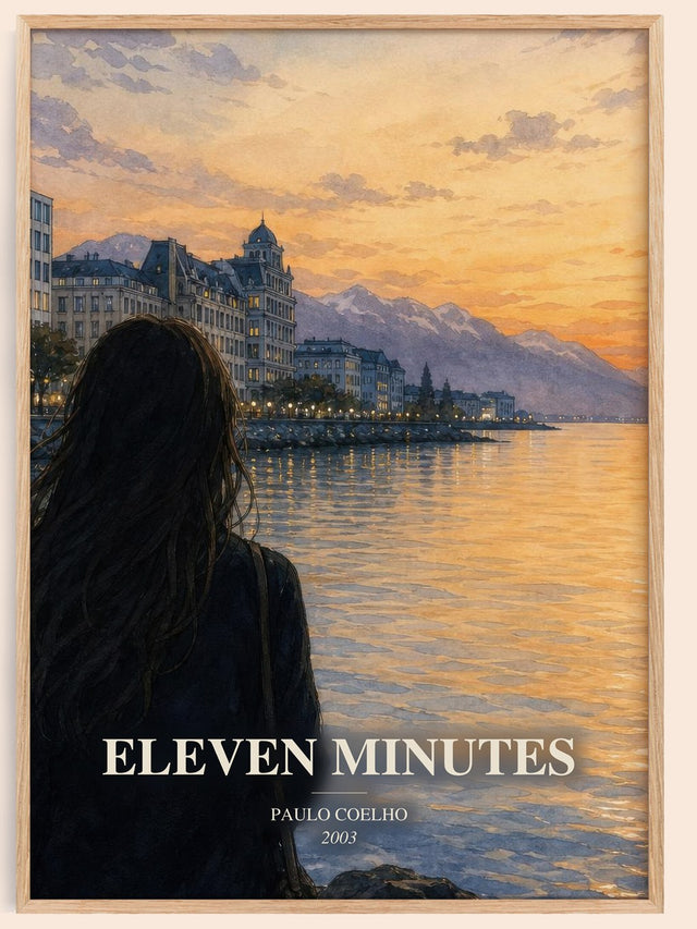 Eleven Minutes Book Watercolour Illustration by Paulo Coelho