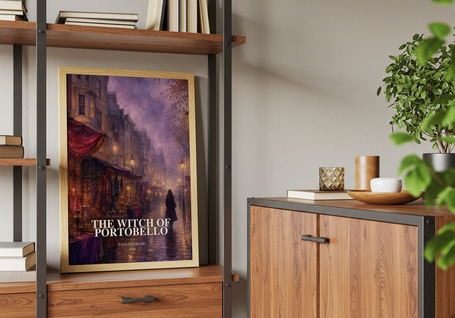 The Witch Of Portobello book watercolour illustration paper finish options – matte satin gloss