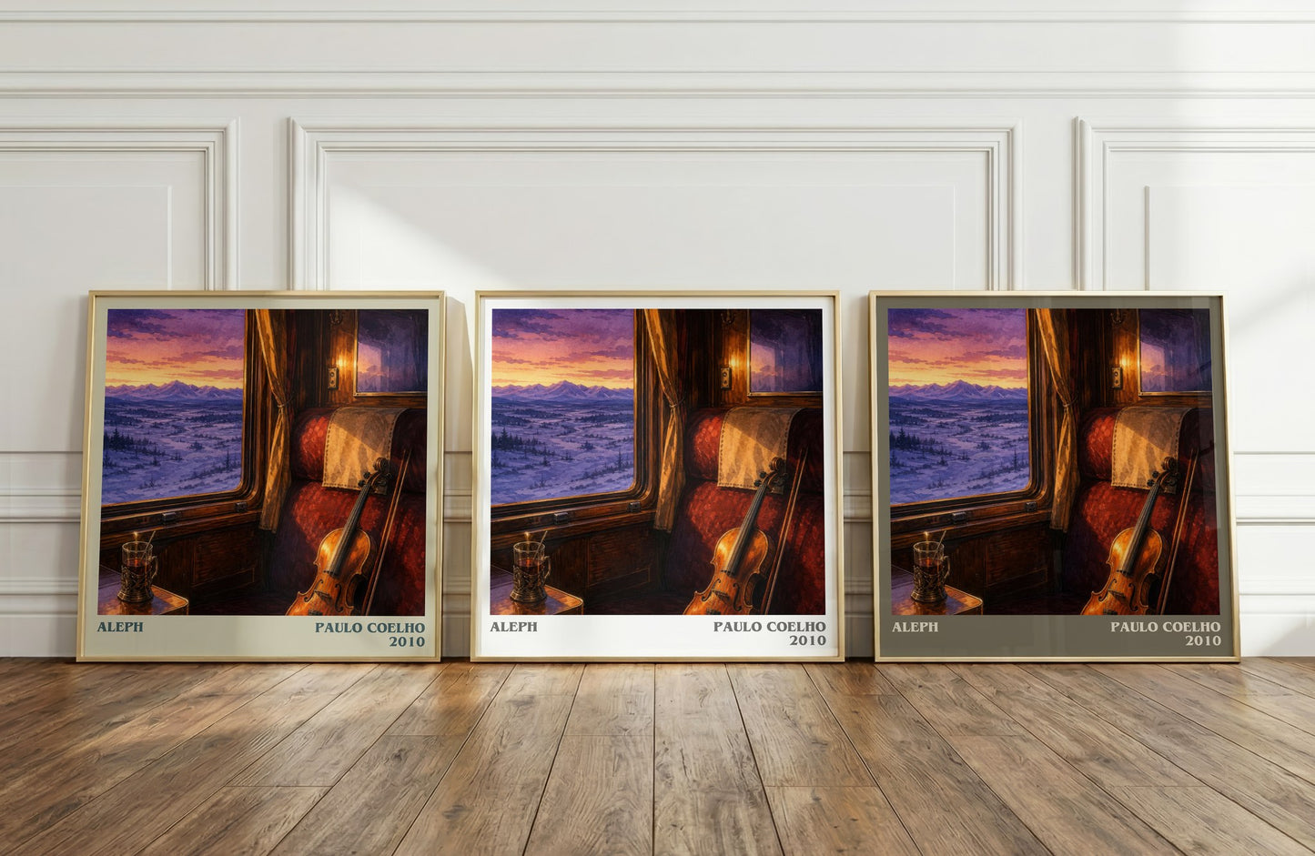 Aleph literary art print colour and style options – Paulo Coelho book art