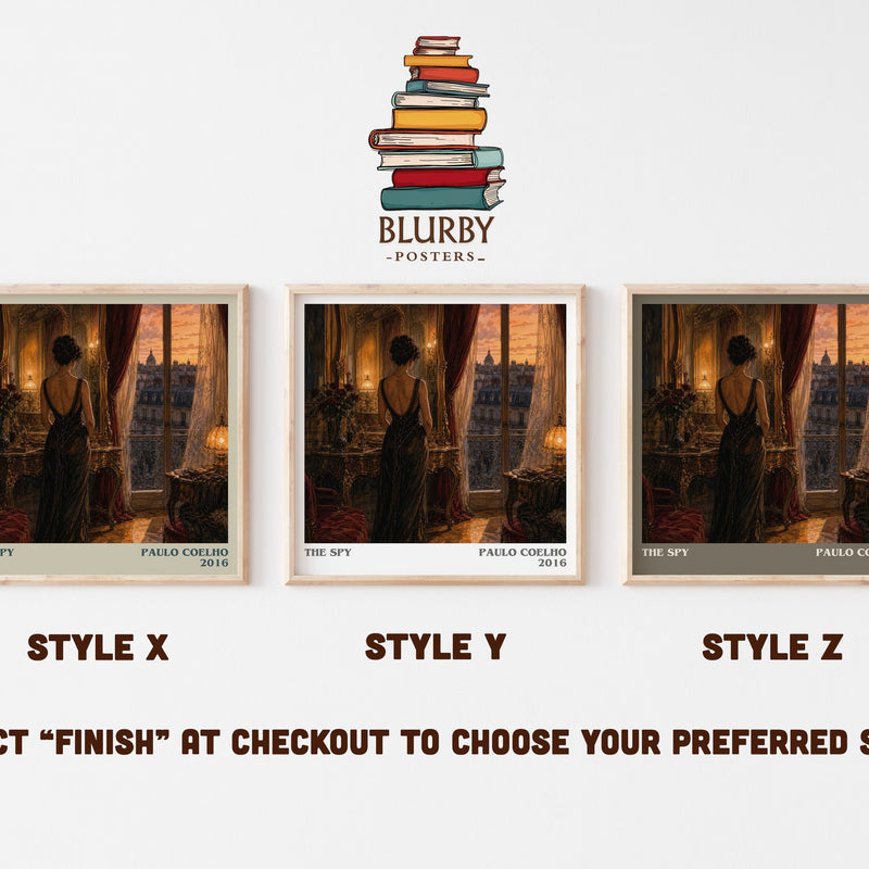 The Spy literary print in frame leaning in hallway – historical fiction wall art