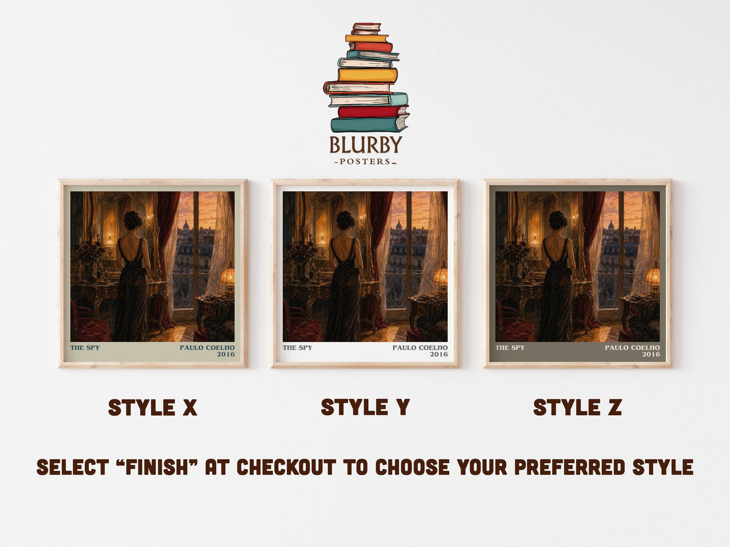 The Spy literary print in frame leaning in hallway – historical fiction wall art