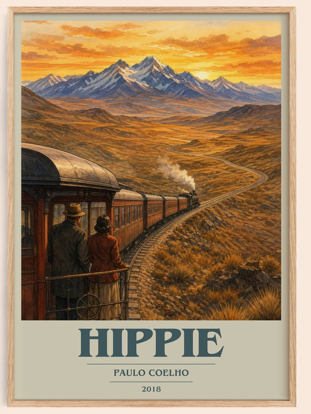 Hippie Book Cover Poster by Paulo Coelho