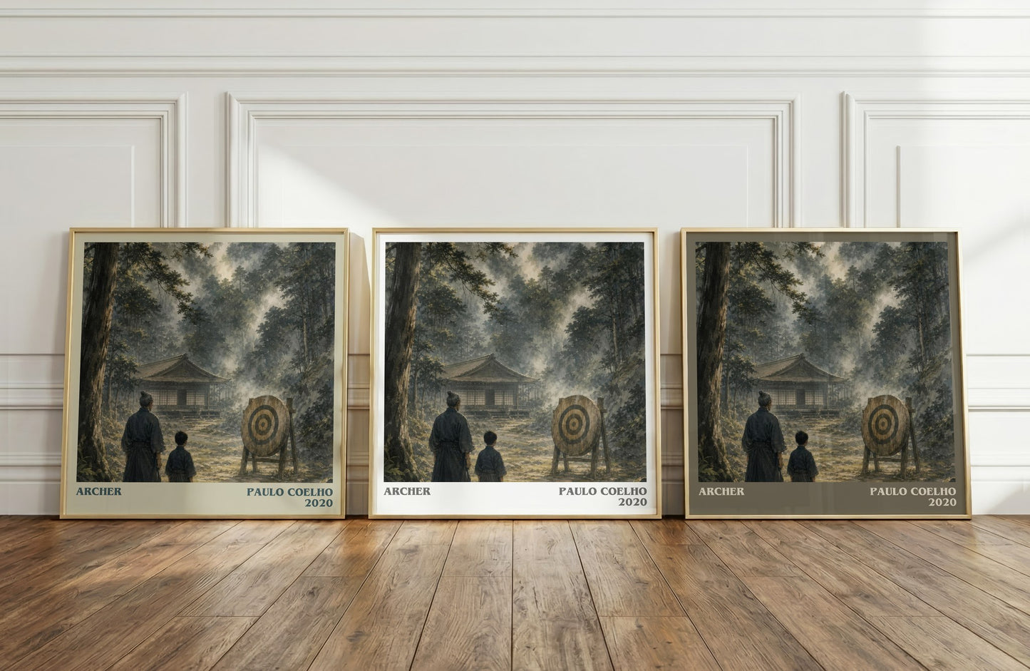 Archer literary art print colour and style options – Paulo Coelho book art
