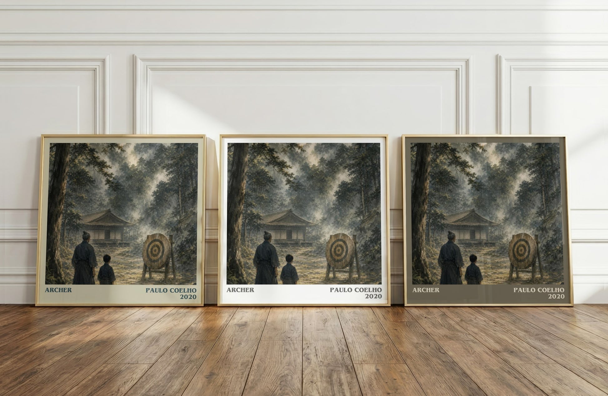 Archer literary art print colour and style options – Paulo Coelho book art
