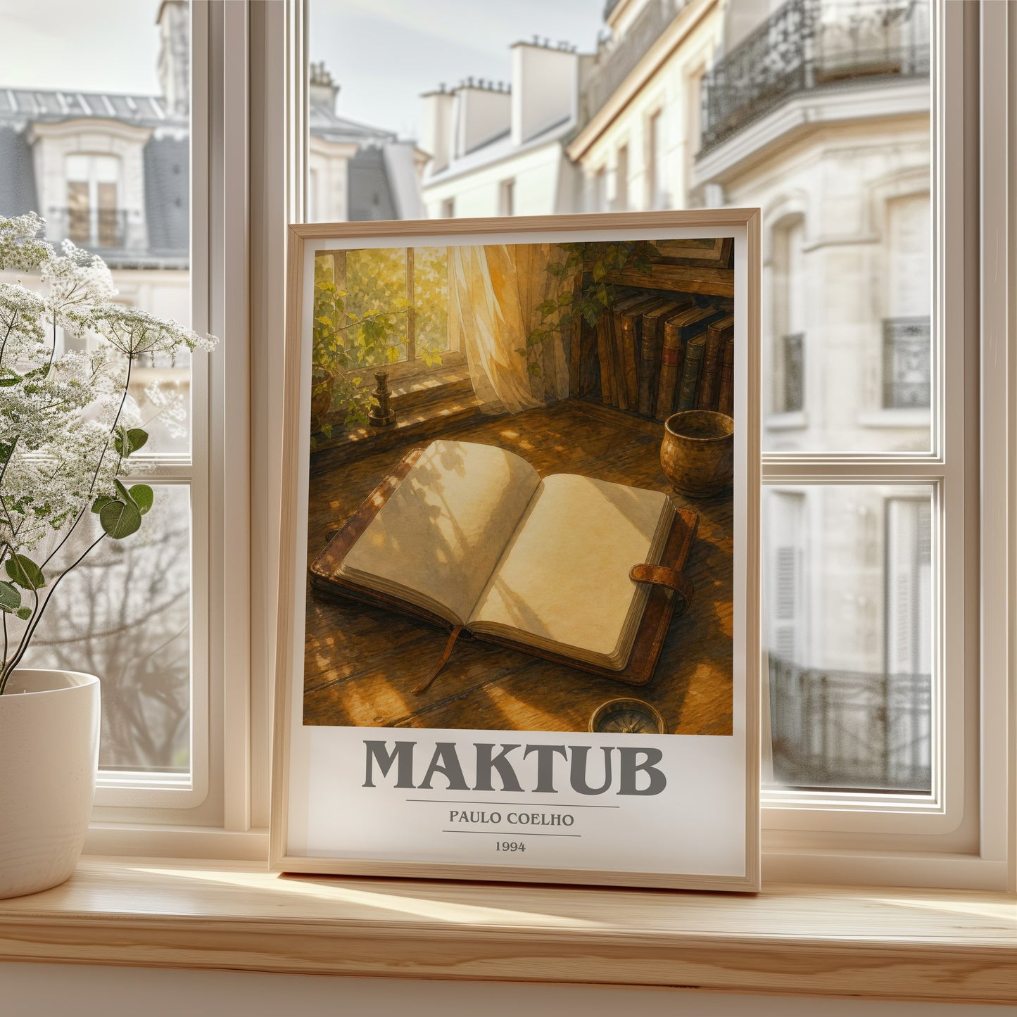 Maktub book cover poster colour and style options – Paulo Coelho book art
