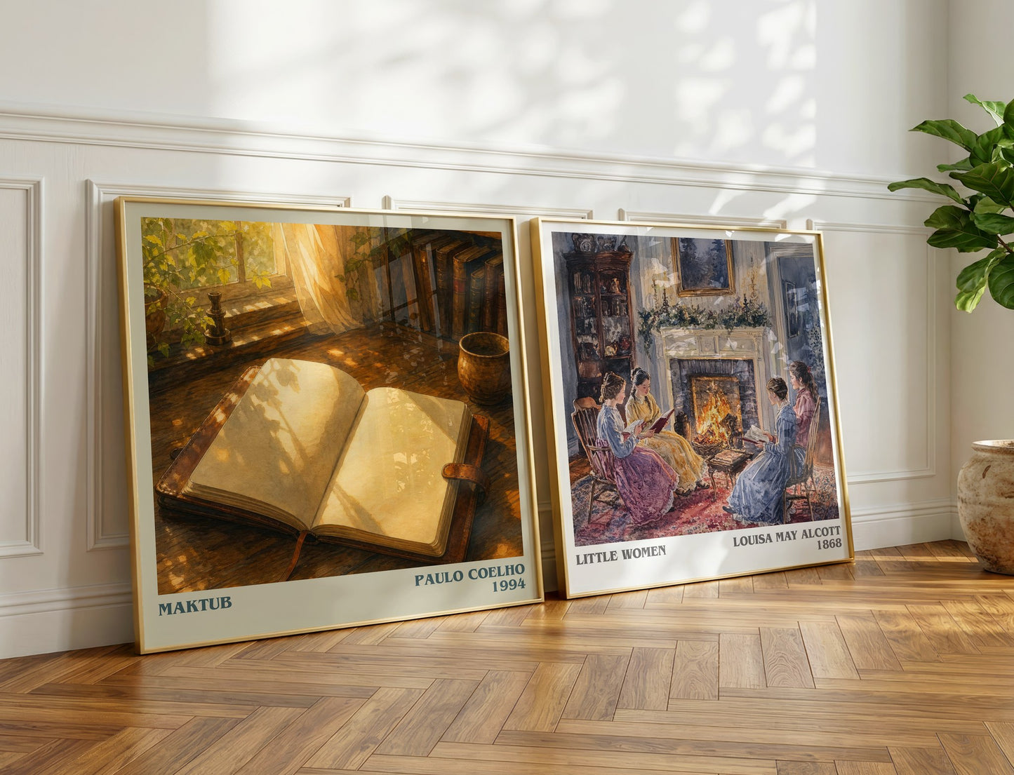 Maktub literary print on bookshelf – Paulo Coelho fan gift
