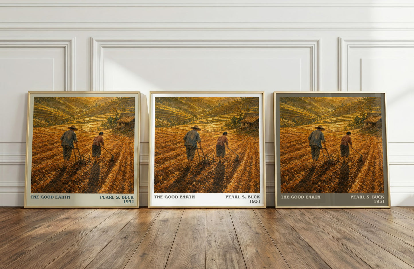 The Good Earth literary art print colour and style options – Pearl S. Buck book art