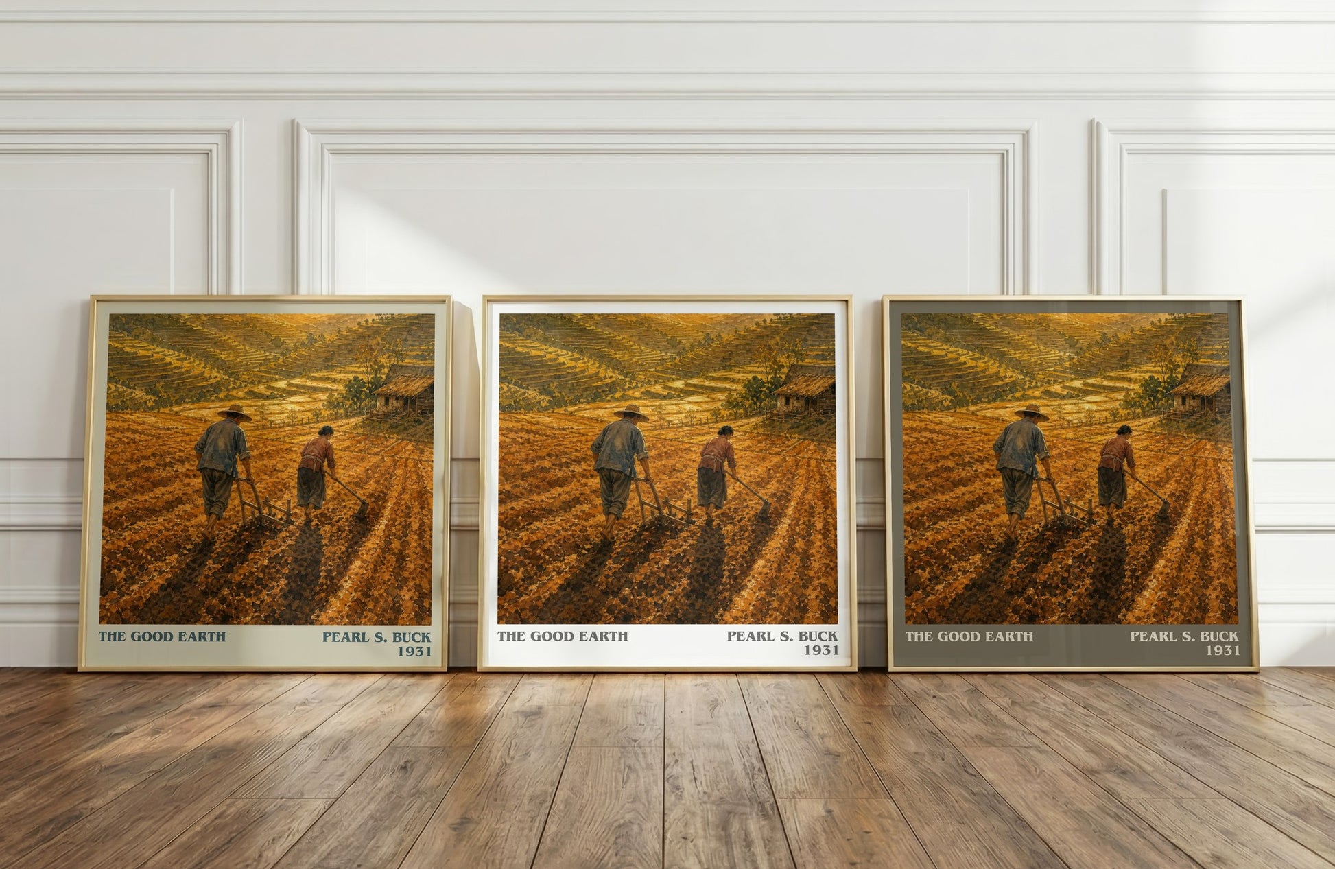 The Good Earth literary art print colour and style options – Pearl S. Buck book art