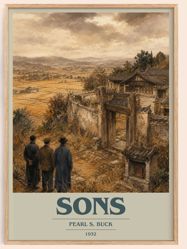 Sons Book Cover Poster by Pearl S. Buck