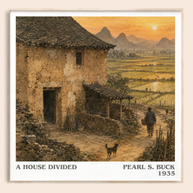 A House Divided Literary Art Print by Pearl S. Buck