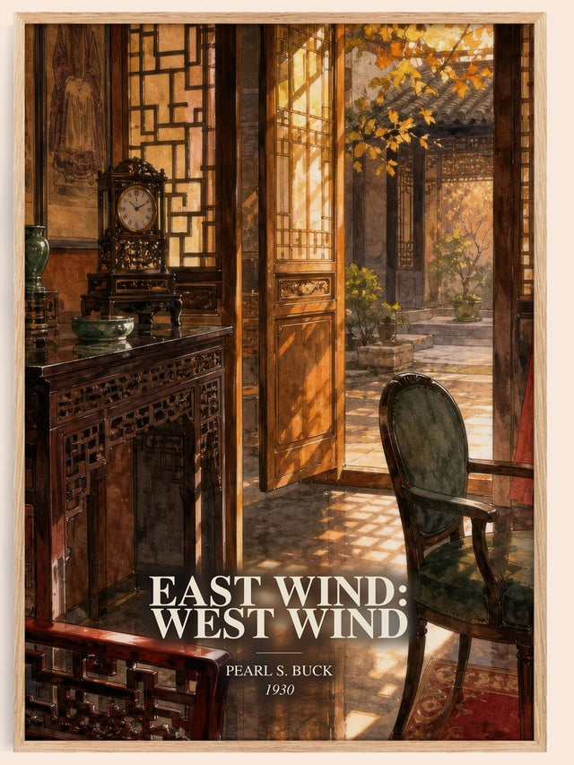 East Wind: West Wind Book Watercolour Illustration by Pearl S. Buck