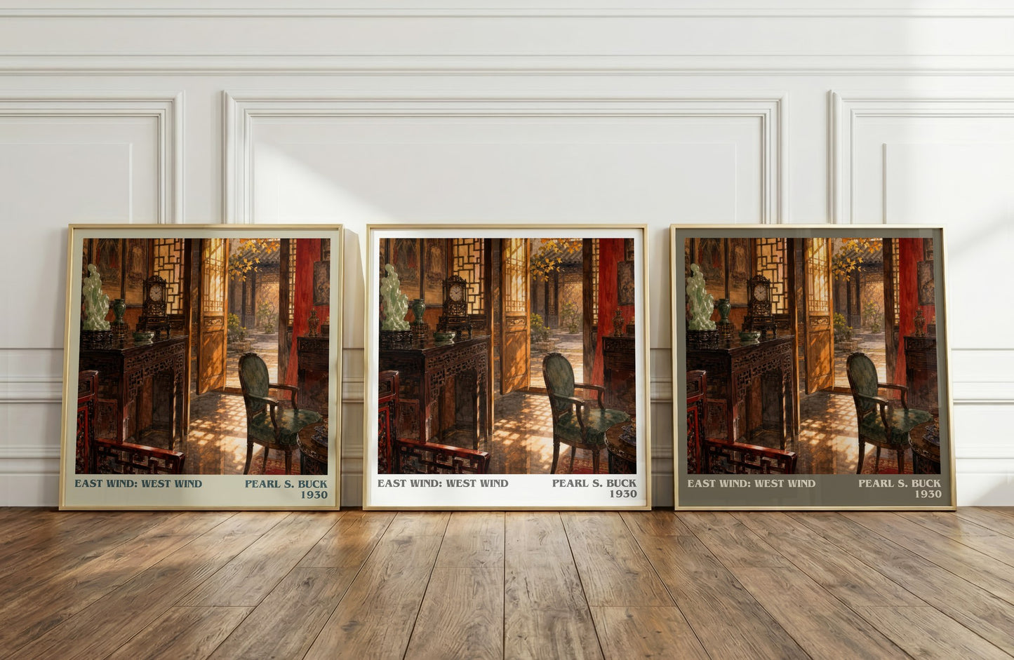 East Wind: West Wind literary art print colour and style options – Pearl S. Buck book art