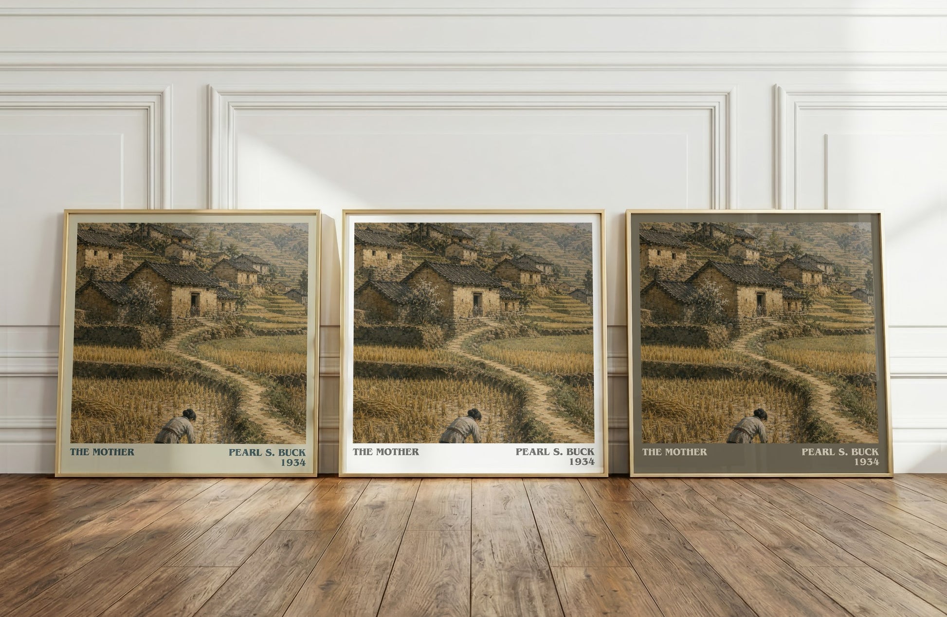 The Mother literary art print colour and style options – Pearl S. Buck book art