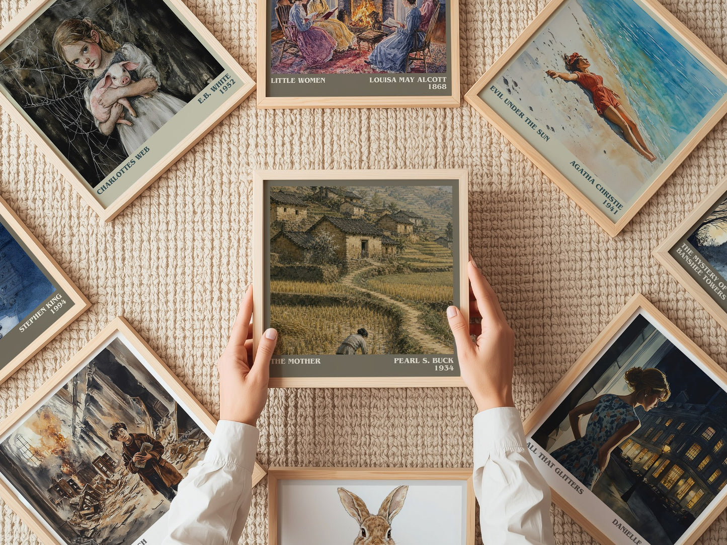 The Mother literary book poster framed on wall – literary fiction wall art