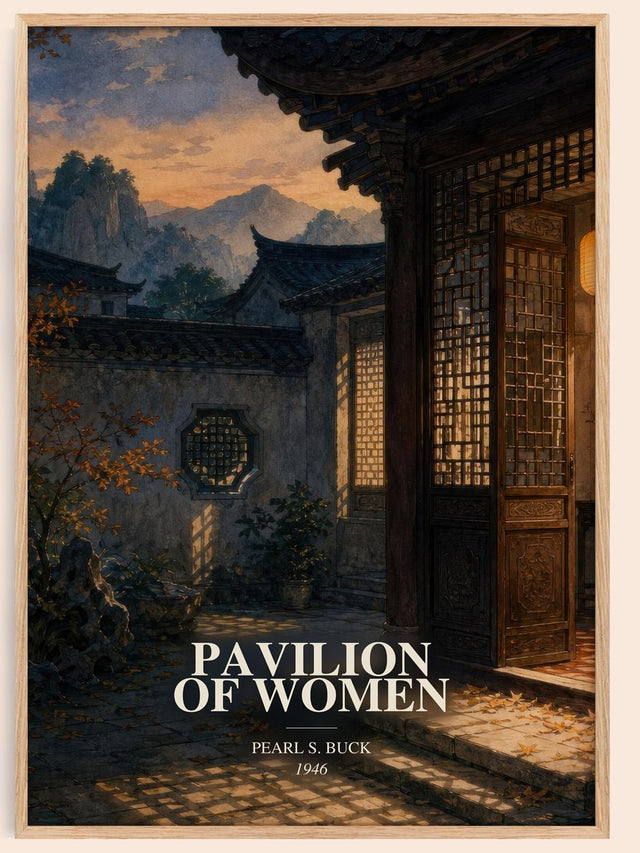 Pavilion Of Women Book Watercolour Illustration by Pearl S. Buck