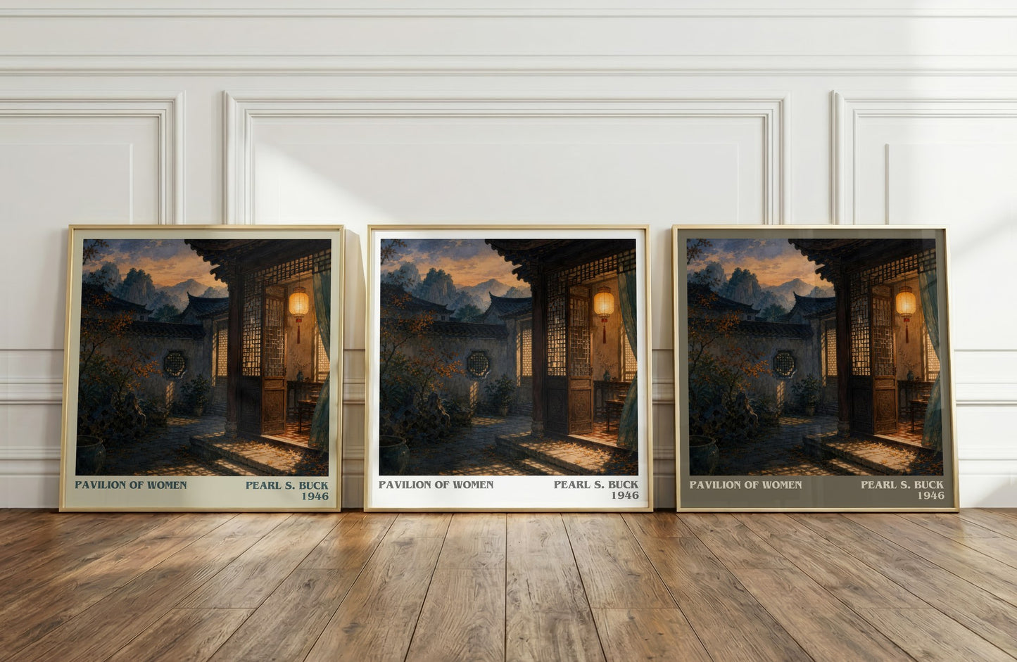 Pavilion Of Women literary art print colour and style options – Pearl S. Buck book art
