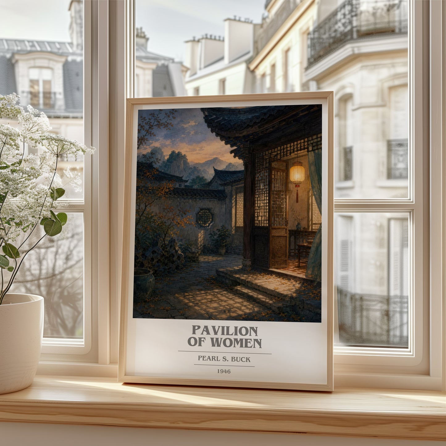 Pavilion Of Women book cover poster colour and style options – Pearl S. Buck book art