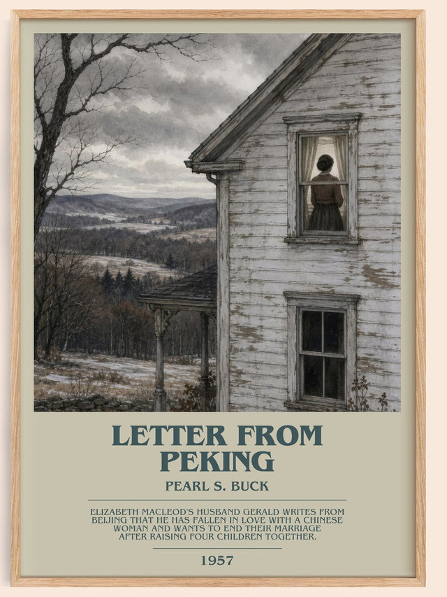 Letter From Peking Bookish Wall Art by Pearl S. Buck