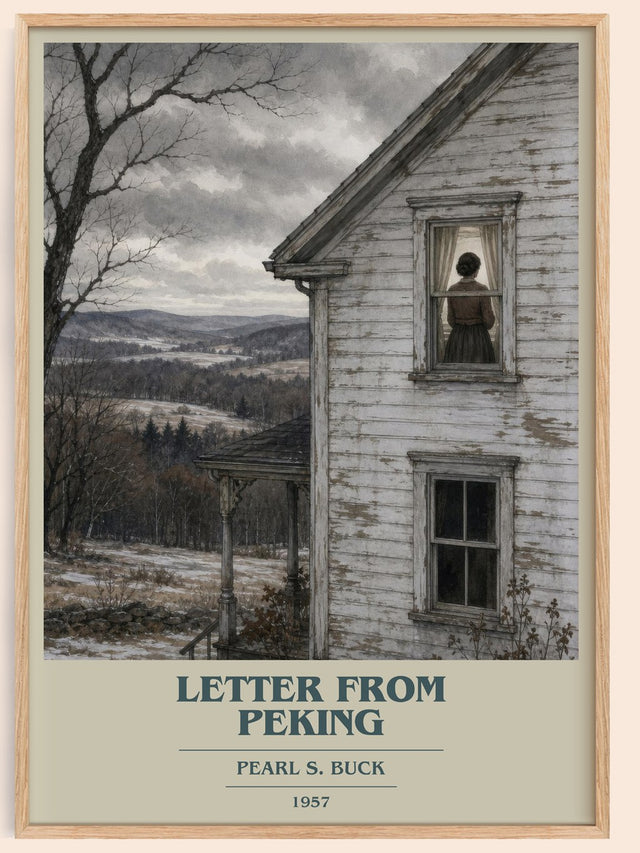 Letter From Peking Book Cover Poster by Pearl S. Buck