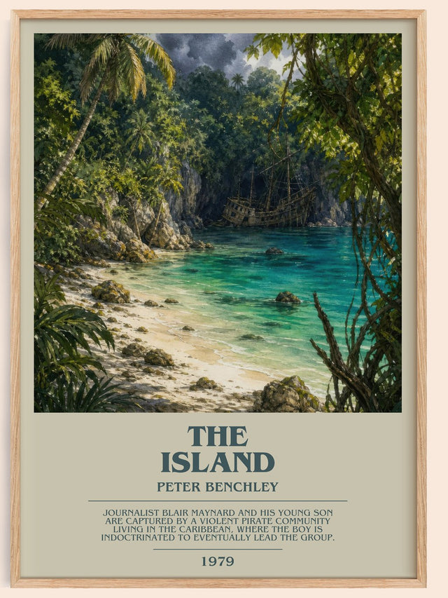The Island Bookish Wall Art by Peter Benchley