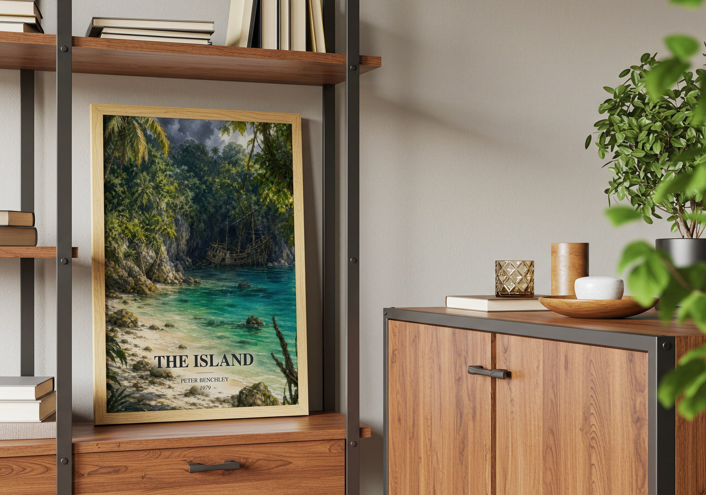 The Island book watercolour illustration paper finish options – matte satin gloss