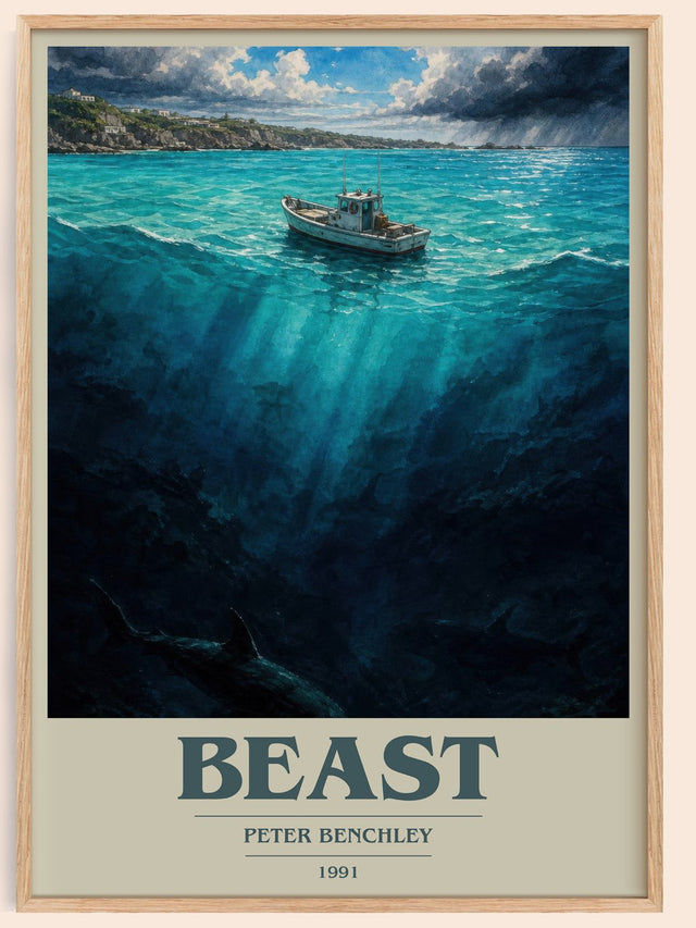 Beast Book Cover Poster by Peter Benchley