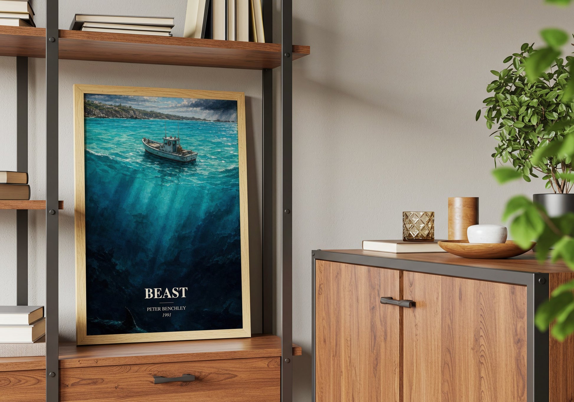 Beast book watercolour illustration paper finish options – matte satin gloss