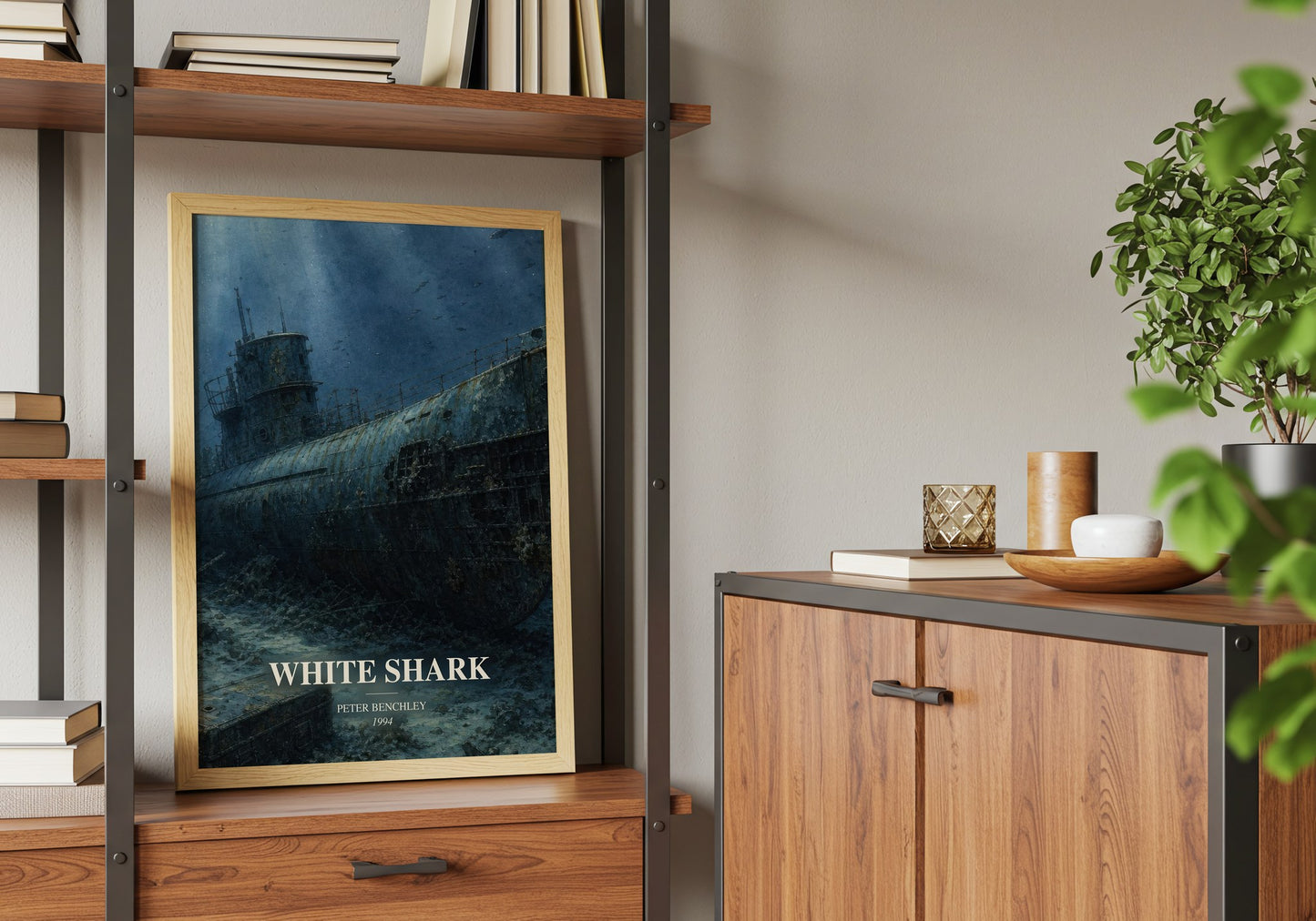 White Shark book watercolour illustration paper finish options – matte satin gloss