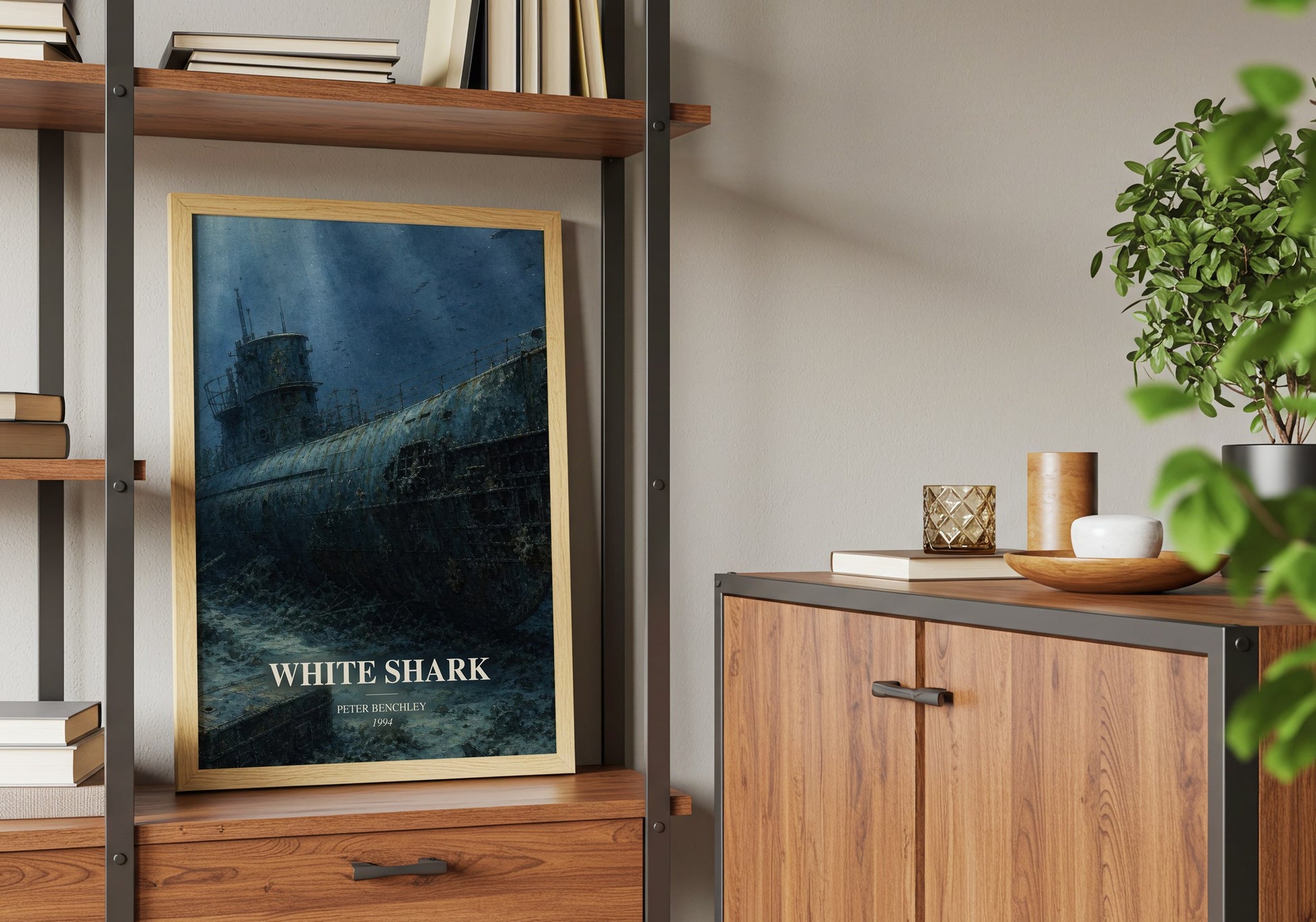 White Shark book watercolour illustration paper finish options – matte satin gloss