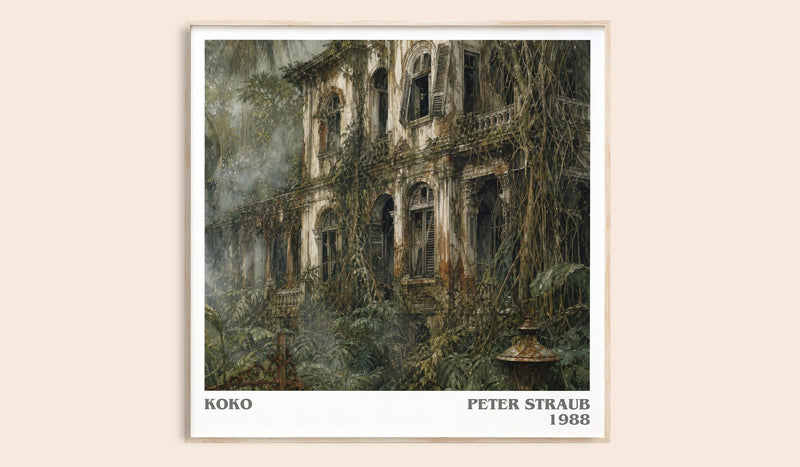 Koko literary book poster by Peter Straub – framed literary art print