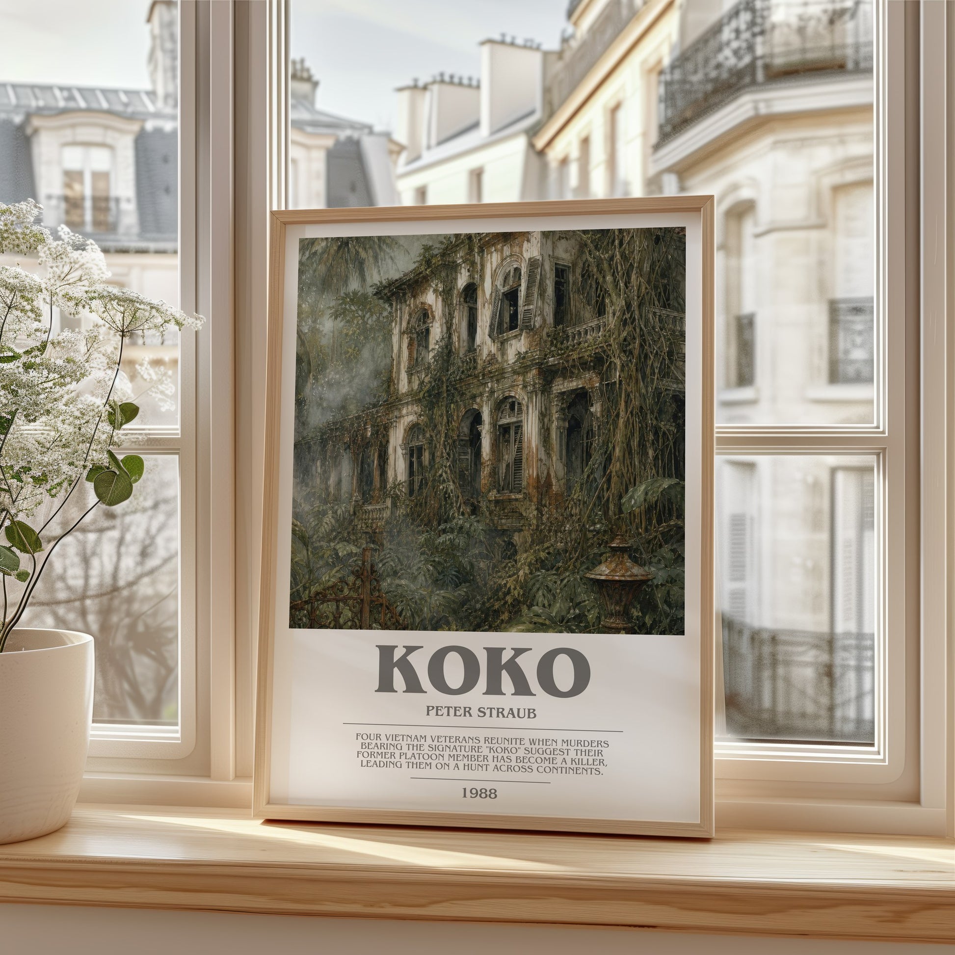 Koko bookish poster colour and style options – Peter Straub book art