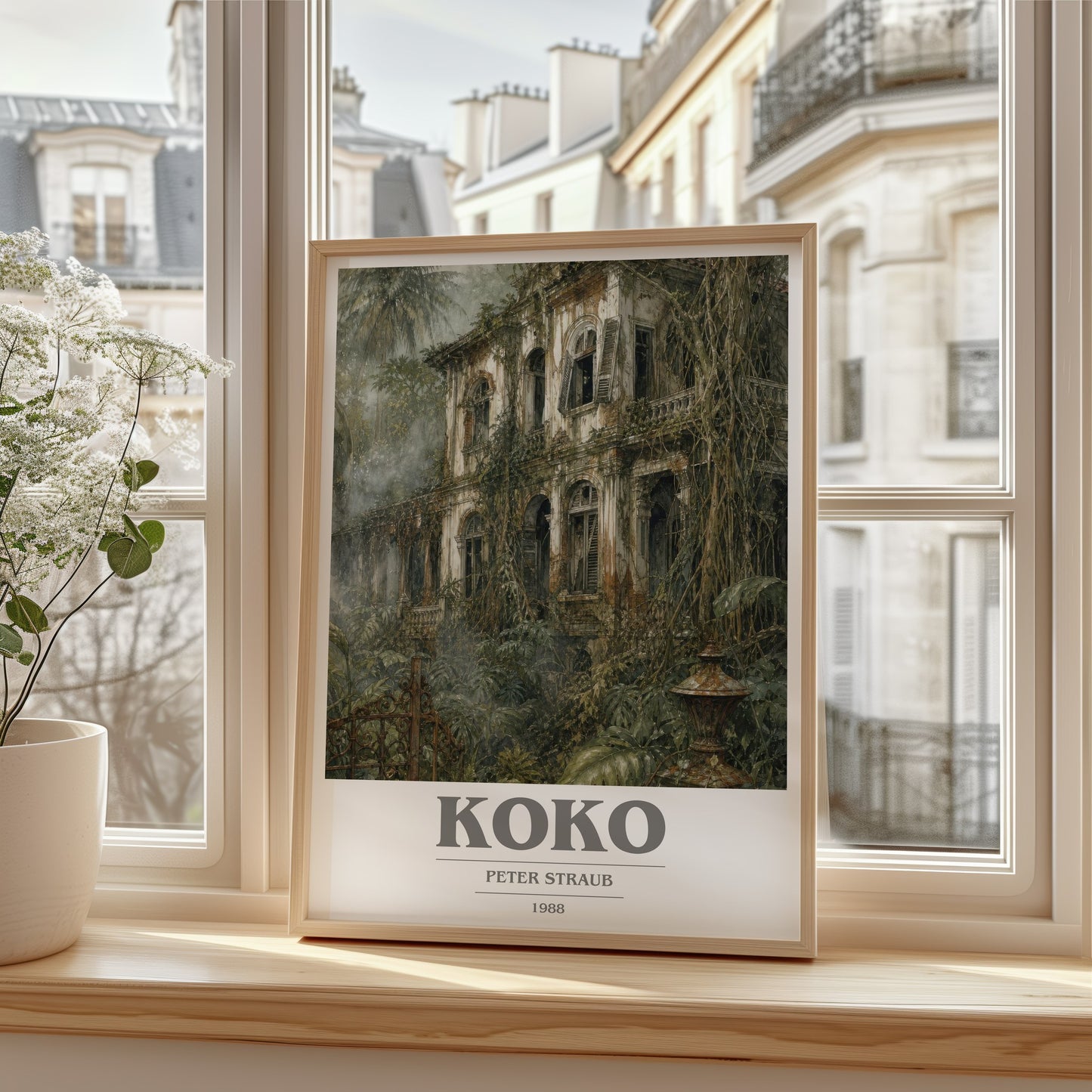 Koko book cover poster colour and style options – Peter Straub book art