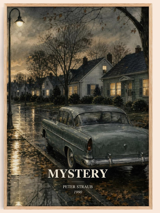 Mystery Book Watercolour Illustration by Peter Straub