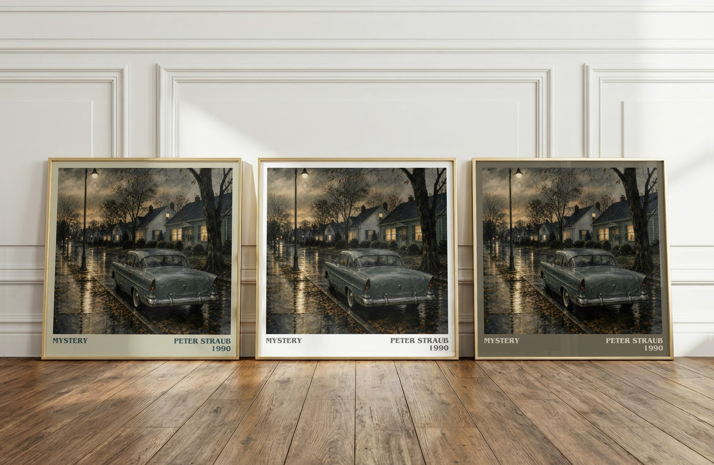 Mystery literary art print colour and style options – Peter Straub book art