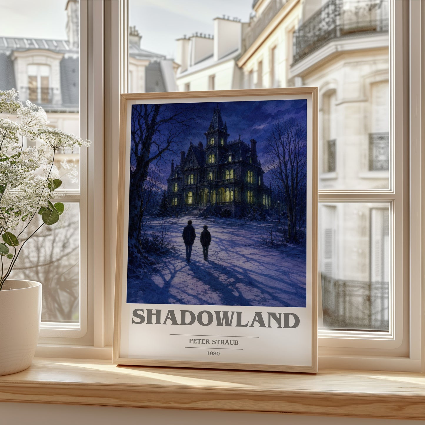 Shadowland book cover poster colour and style options – Peter Straub book art