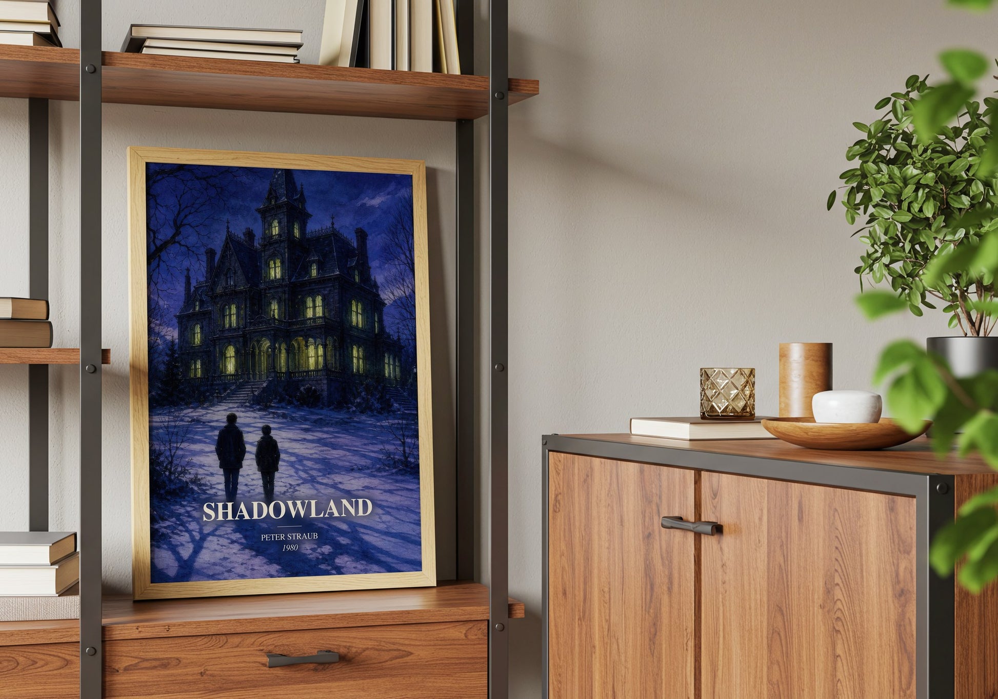 Shadowland book watercolour illustration paper finish options – matte satin gloss