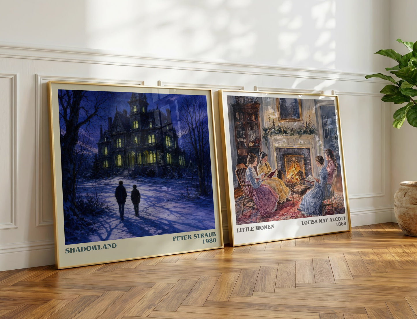 Shadowland literary print on bookshelf – Peter Straub fan gift