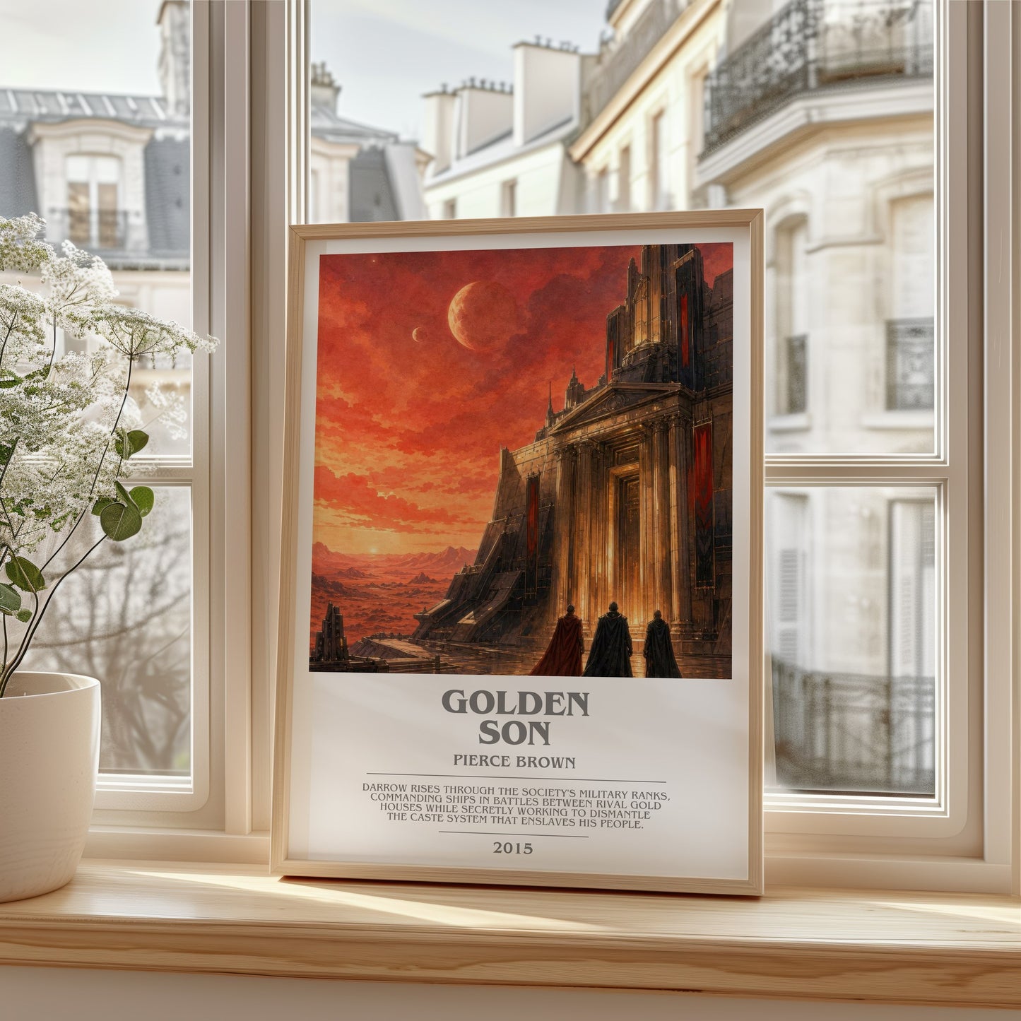 Golden Son bookish poster colour and style options – Pierce Brown book art