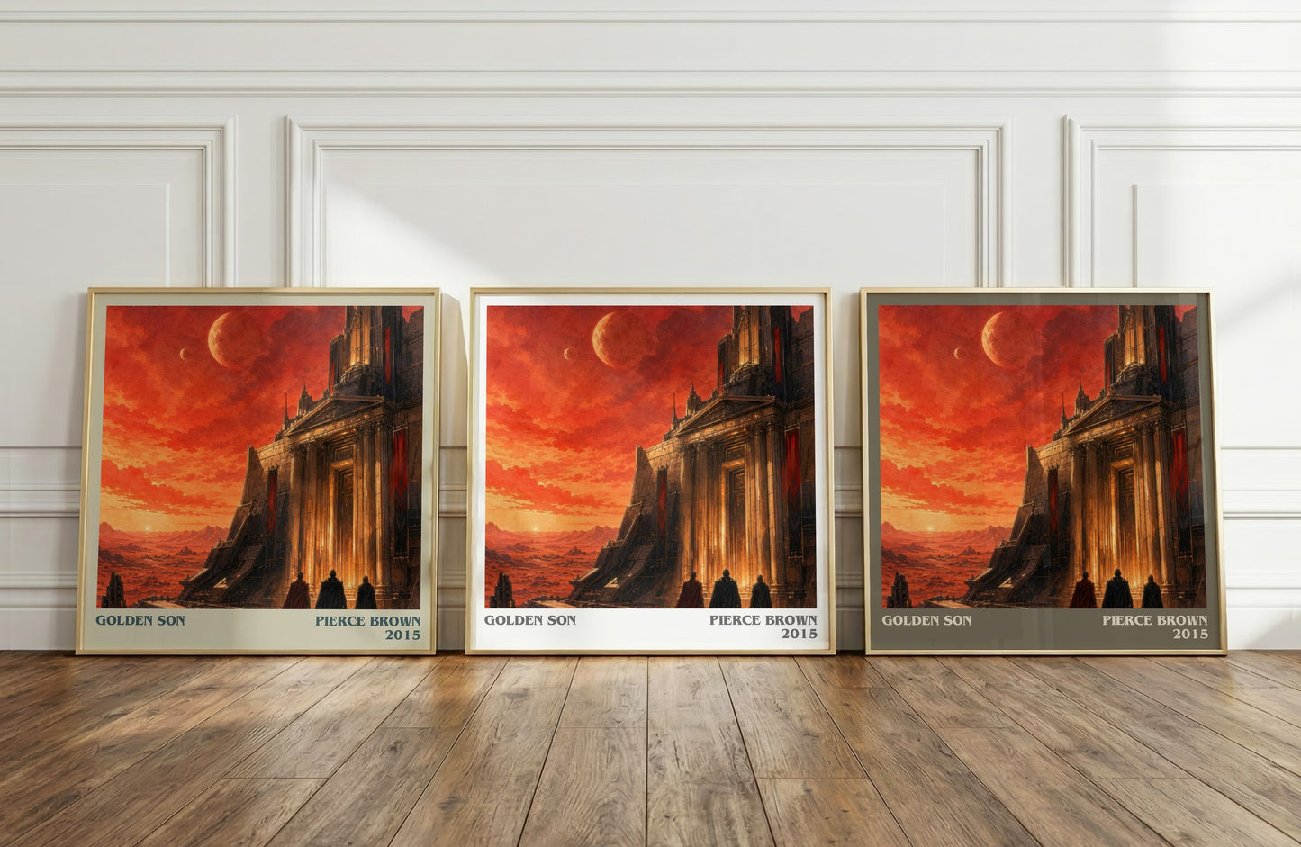 Golden Son literary art print colour and style options – Pierce Brown book art
