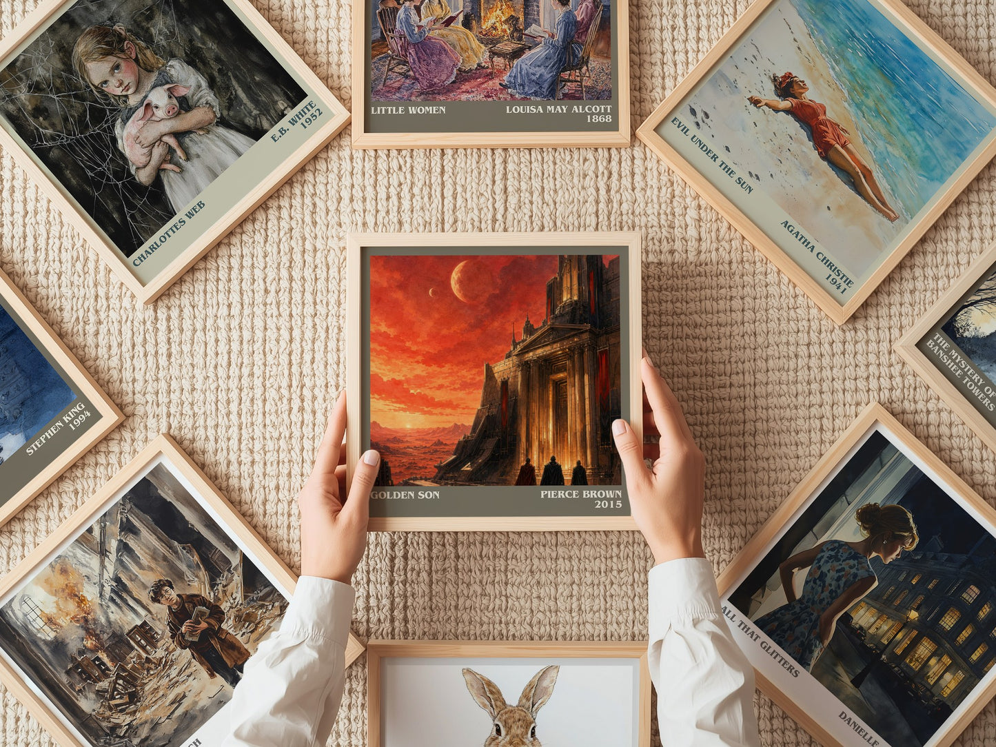 Golden Son literary book poster framed on wall – sci fi wall art