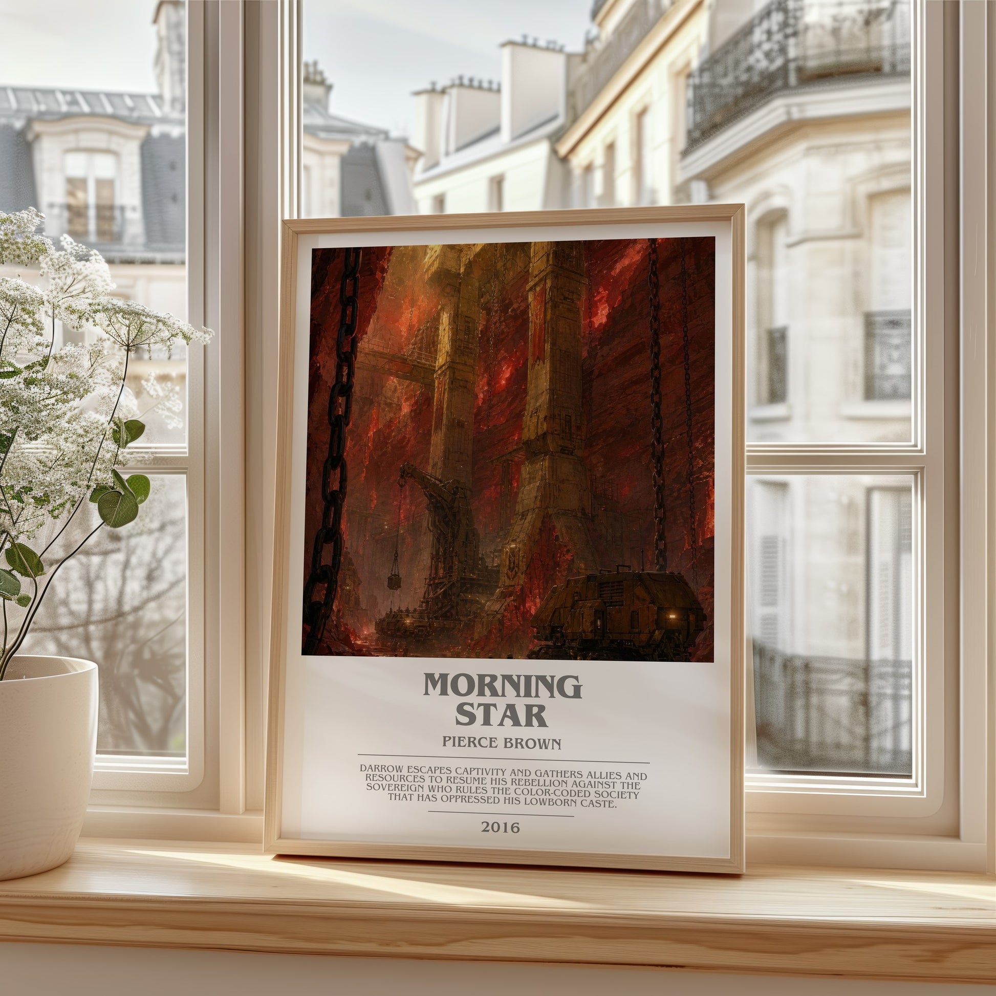 Morning Star bookish poster colour and style options – Pierce Brown book art