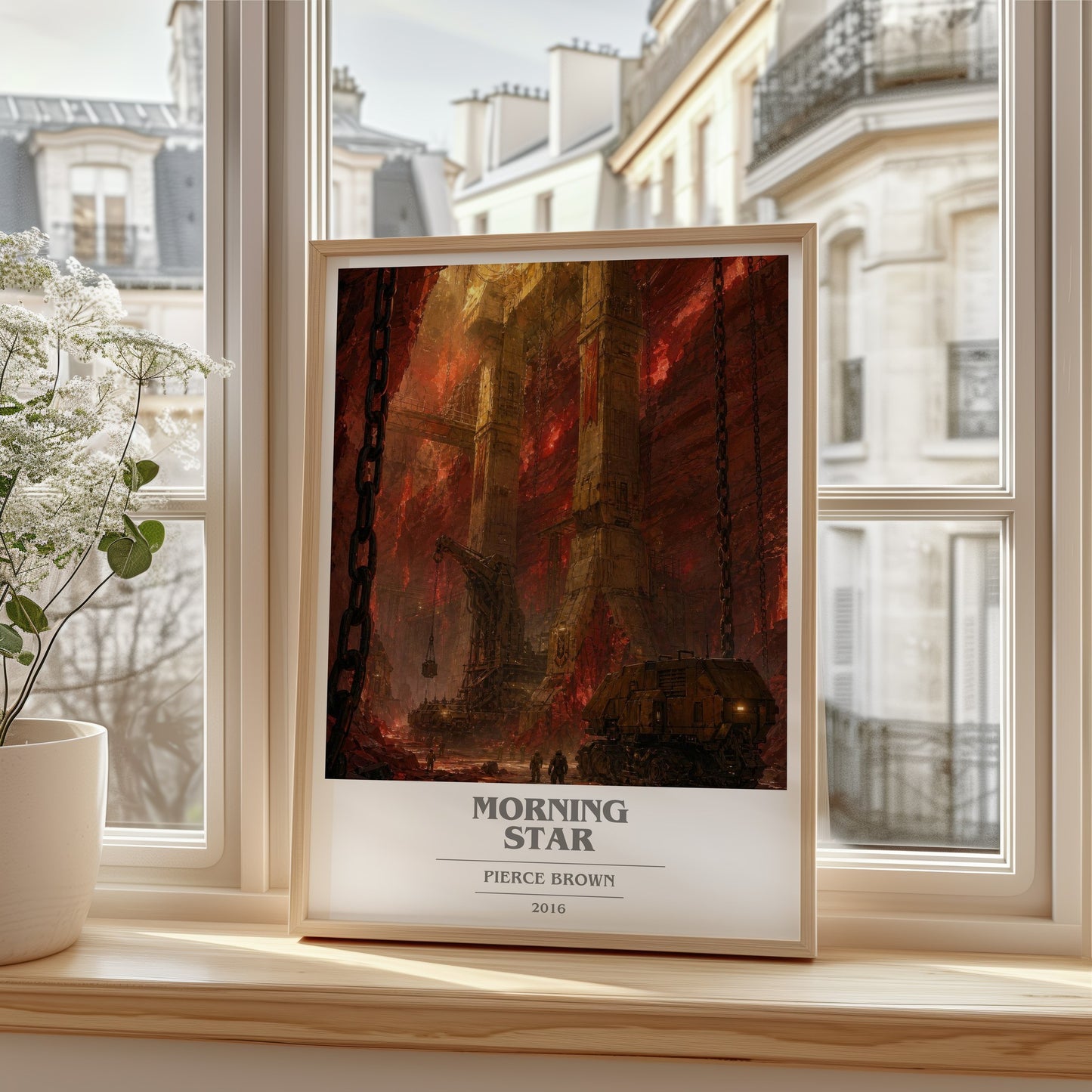 Morning Star book cover poster colour and style options – Pierce Brown book art