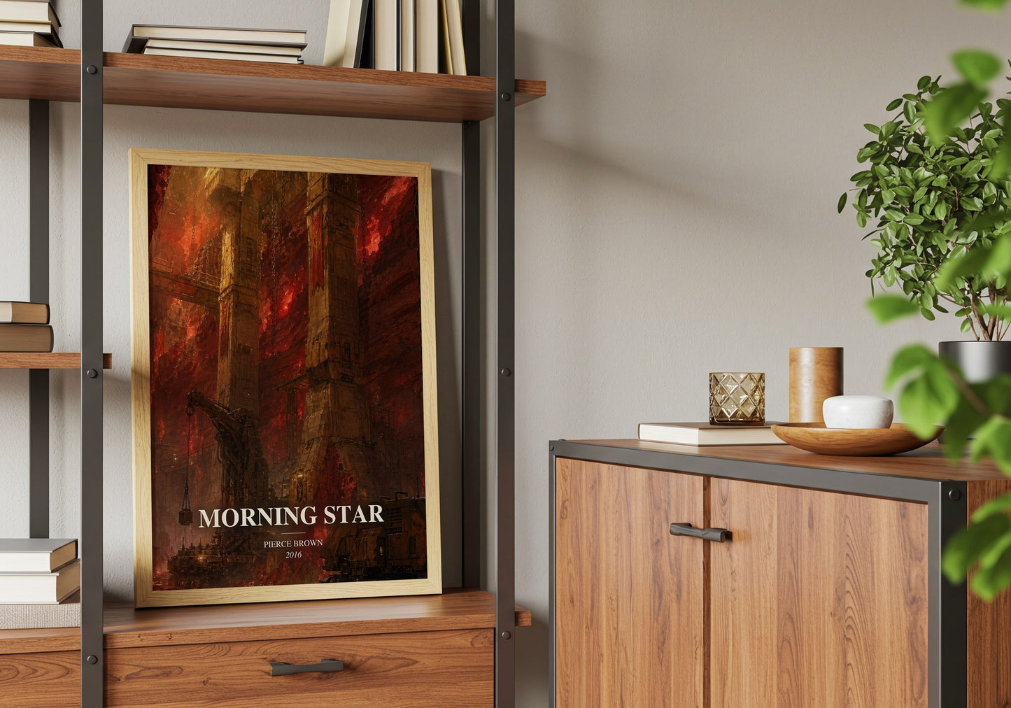 Morning Star book watercolour illustration paper finish options – matte satin gloss
