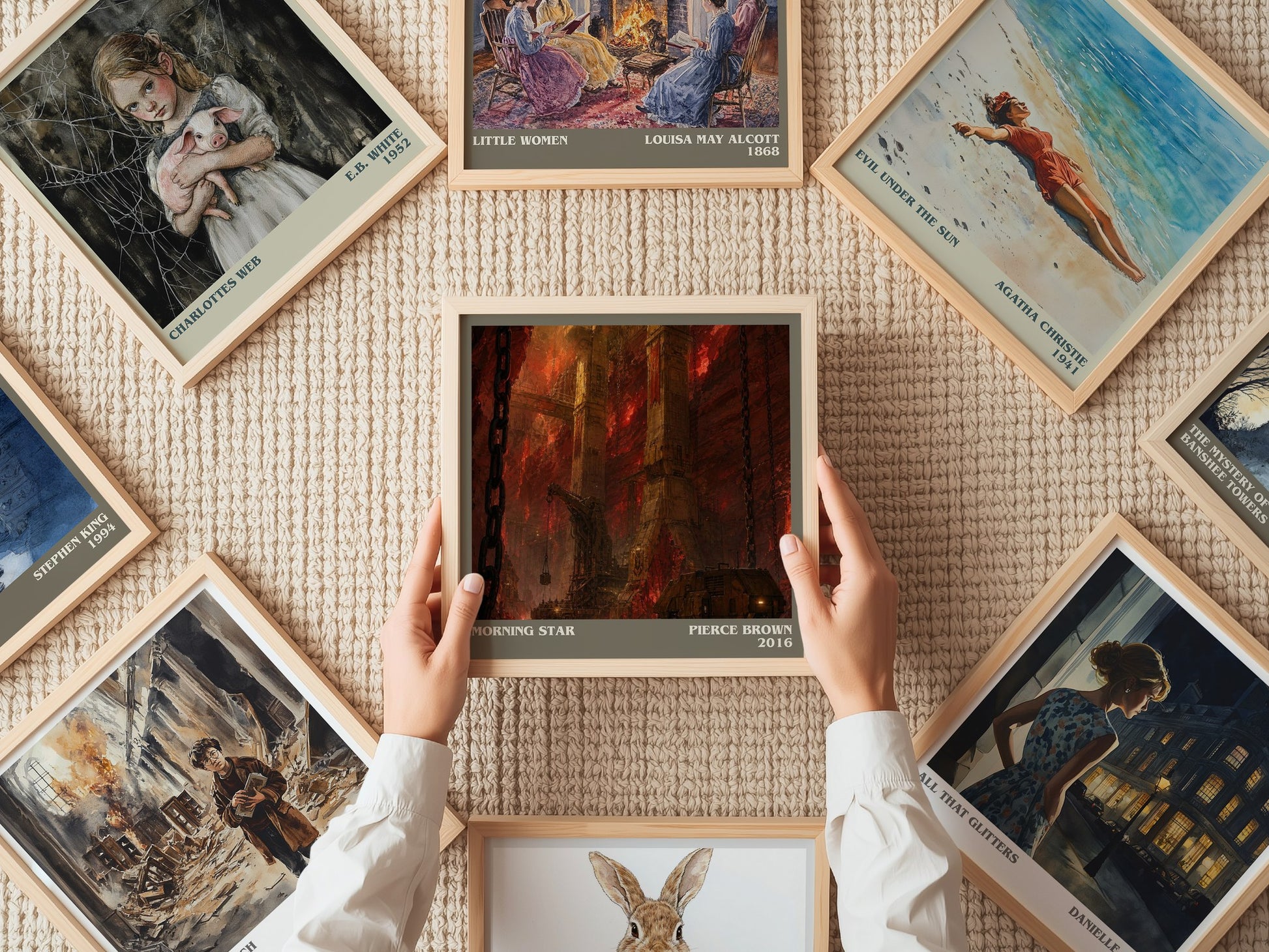 Morning Star literary book poster framed on wall – sci fi wall art