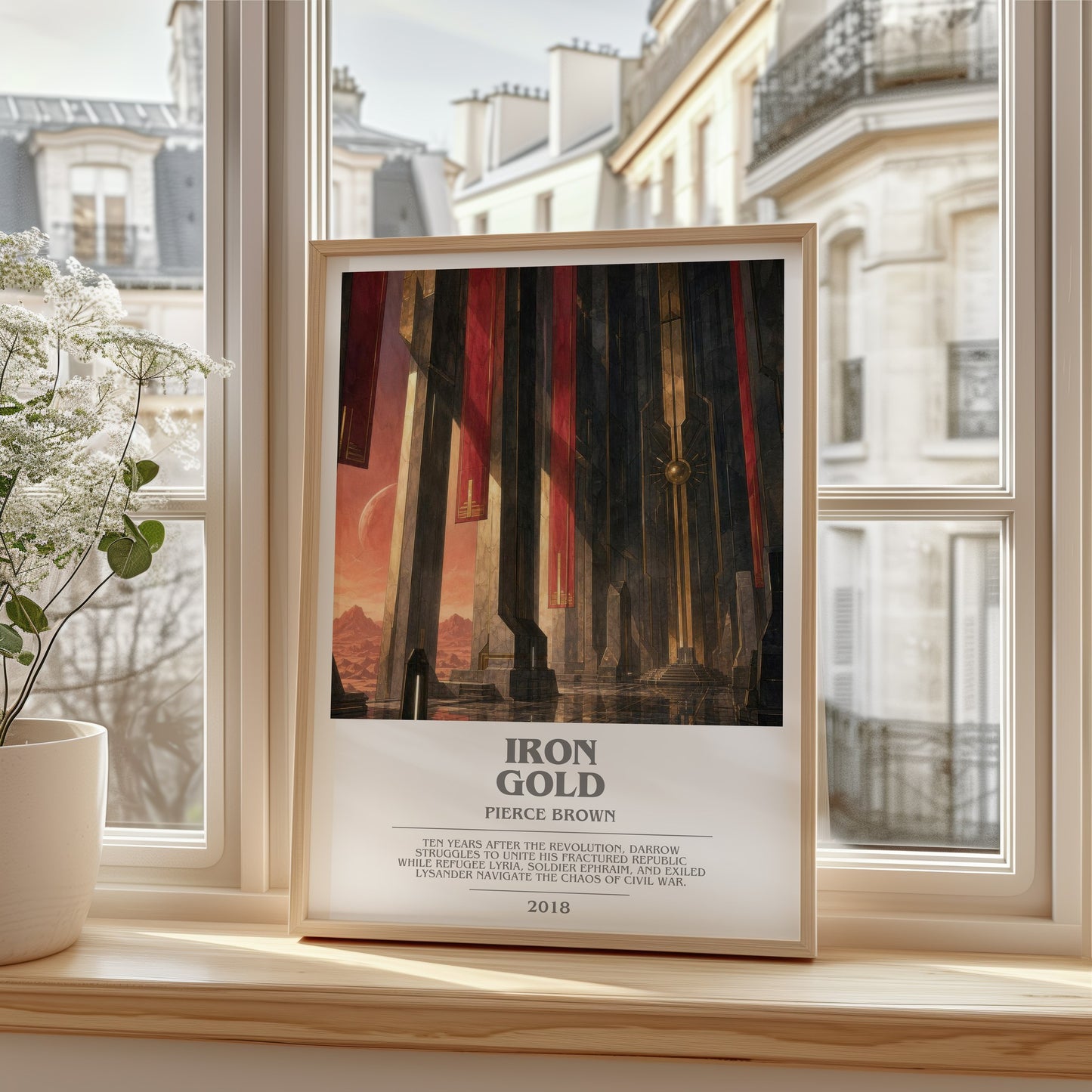 Iron Gold bookish poster colour and style options – Pierce Brown book art