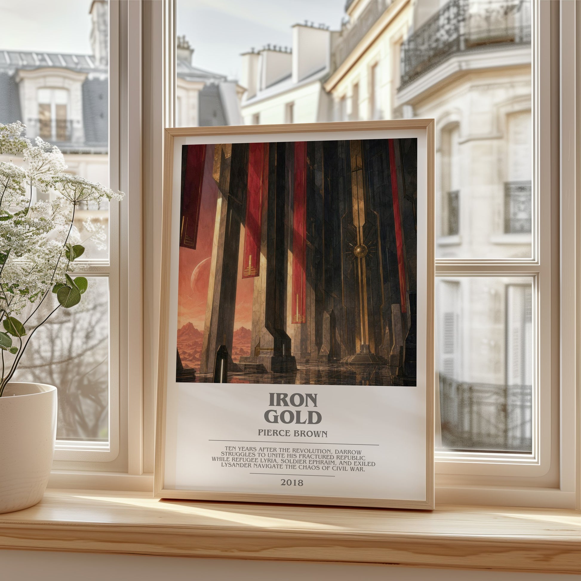 Iron Gold bookish poster colour and style options – Pierce Brown book art