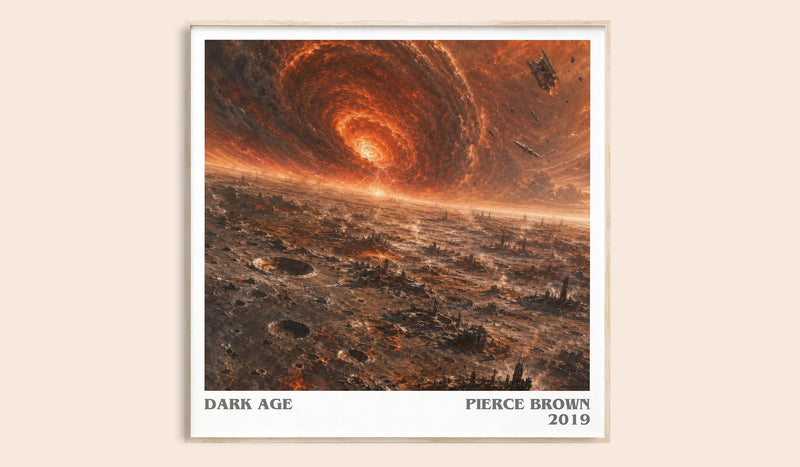Dark Age literary book poster by Pierce Brown – framed literary art print