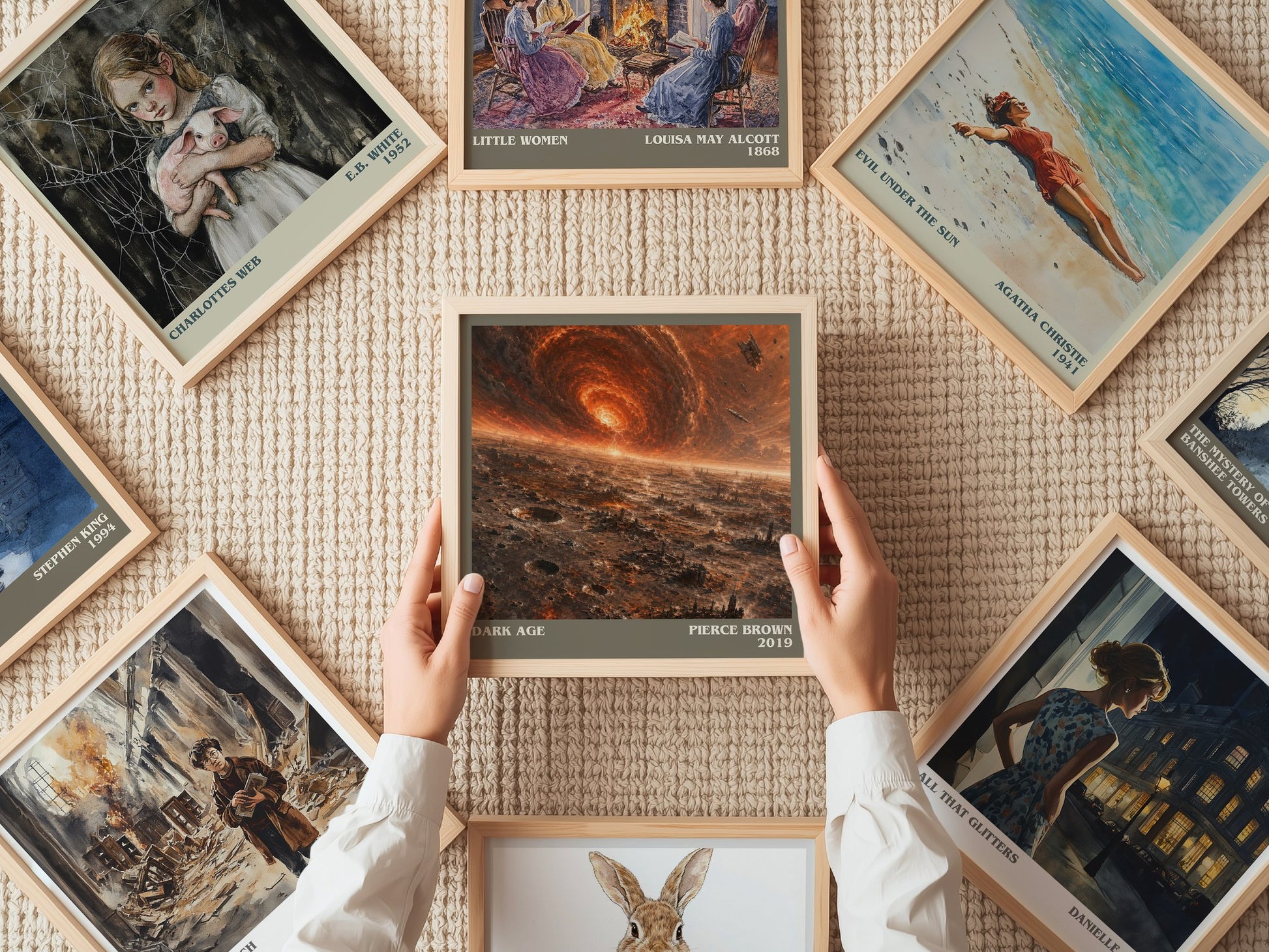 Dark Age literary book poster framed on wall – sci fi wall art